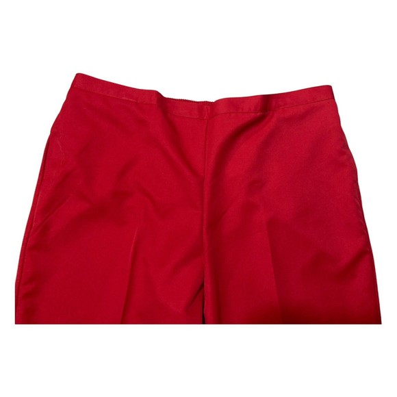 Alfred Dunner Red Classic Fit Capri Pants Pull On Silver Stars Womens 18 NWT - Picture 3 of 8
